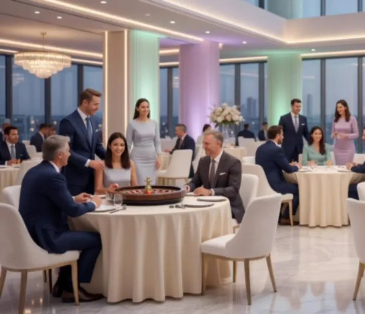 Event w stylu casino z elegancką oprawą